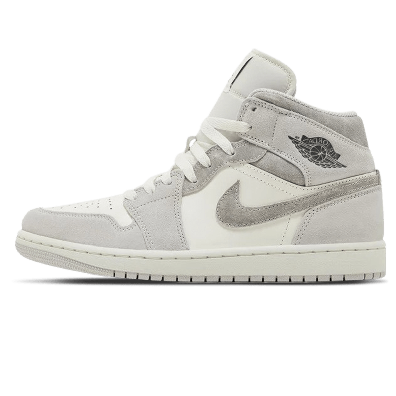 Air Jordan 1 Mid SE 'Neutral Grey Sail' — UK 3 | EU 35.5 | US 3.5 — Front View