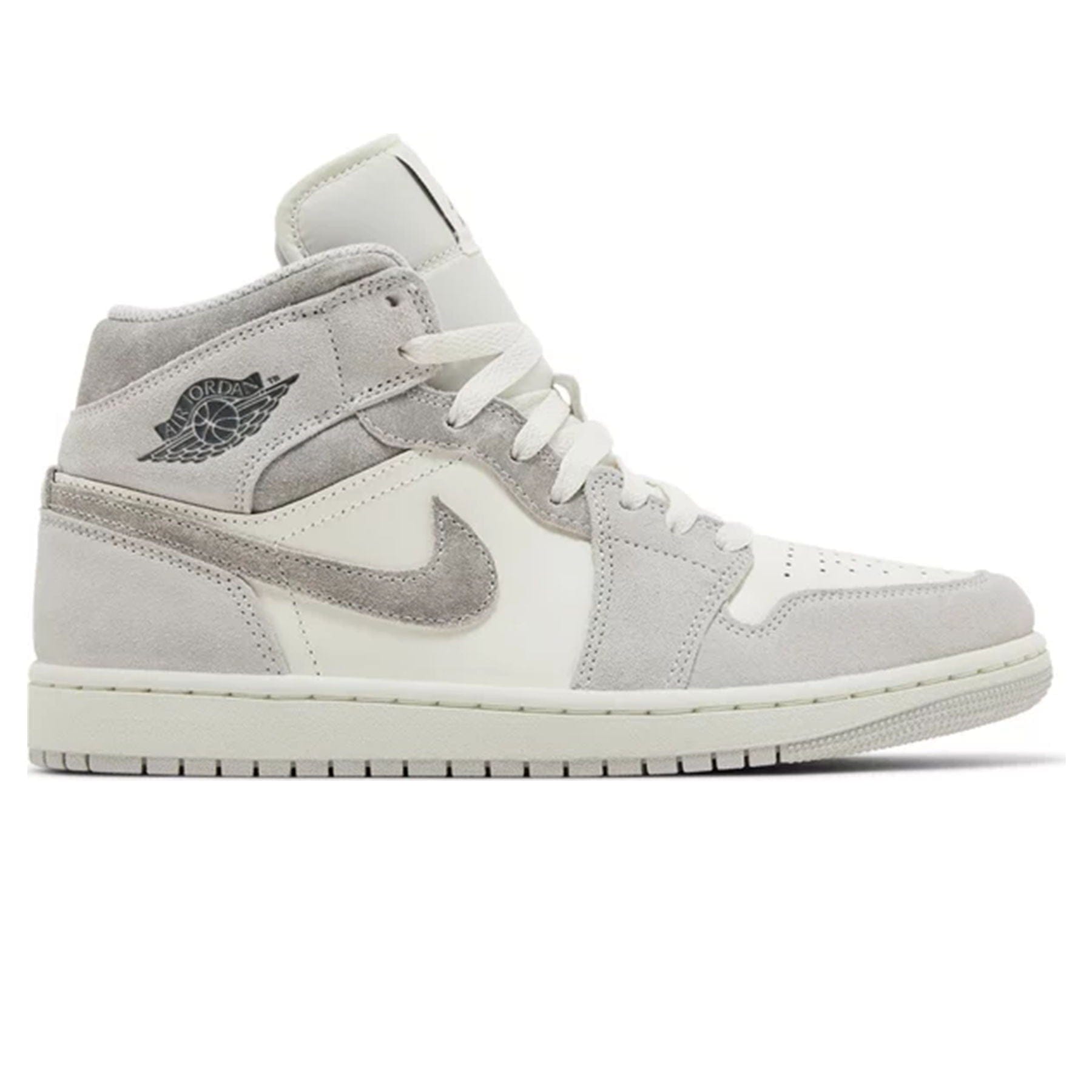 Air Jordan 1 Mid SE 'Neutral Grey Sail' — UK 3 | EU 35.5 | US 3.5 — Side View