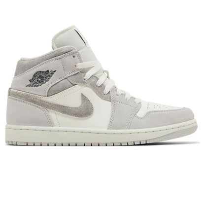 Air Jordan 1 Mid SE 'Neutral Grey Sail' — UK 3 | EU 35.5 | US 3.5 — Side View