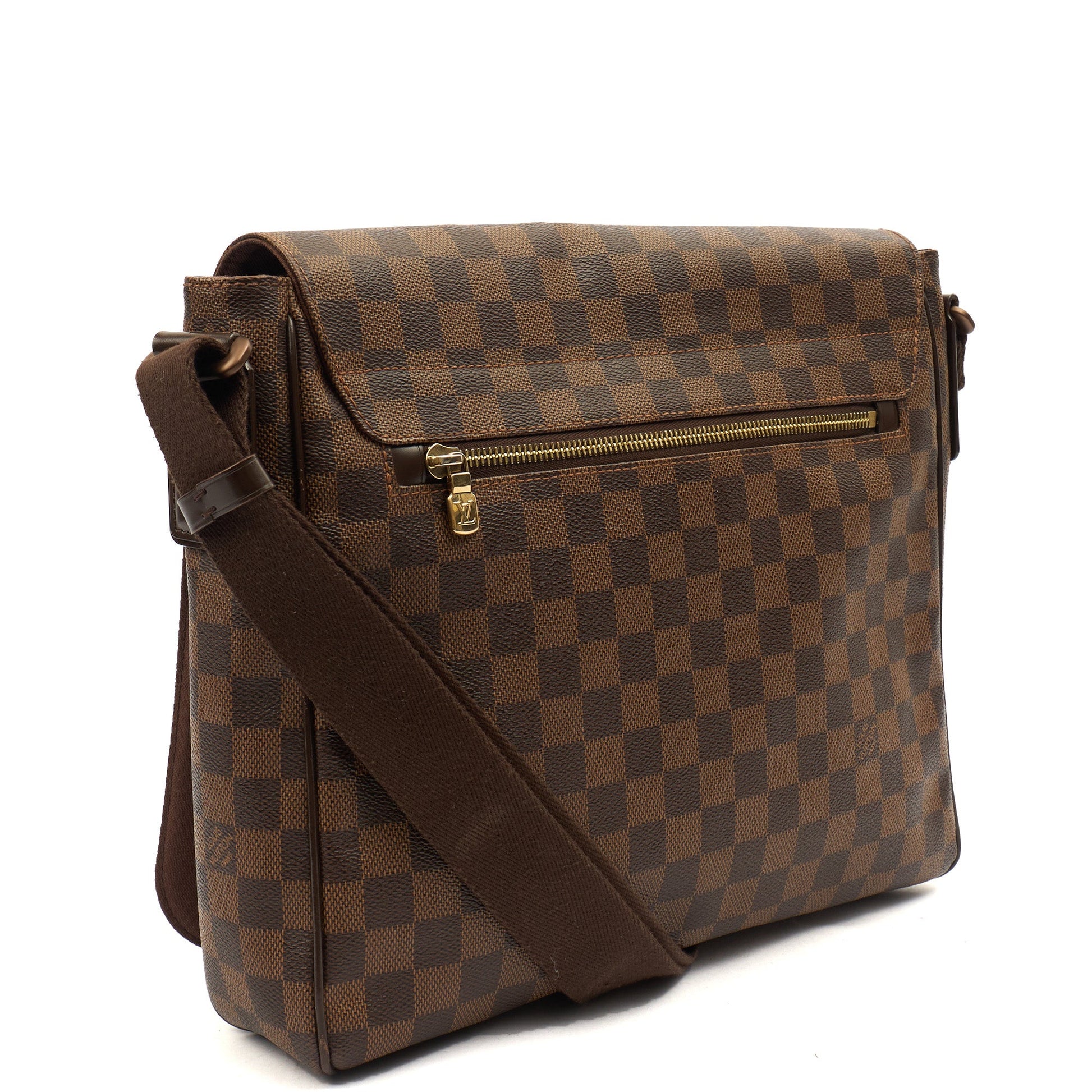 Louis Vuitton Cross Body District GM in Damier, Canvas — Back View
