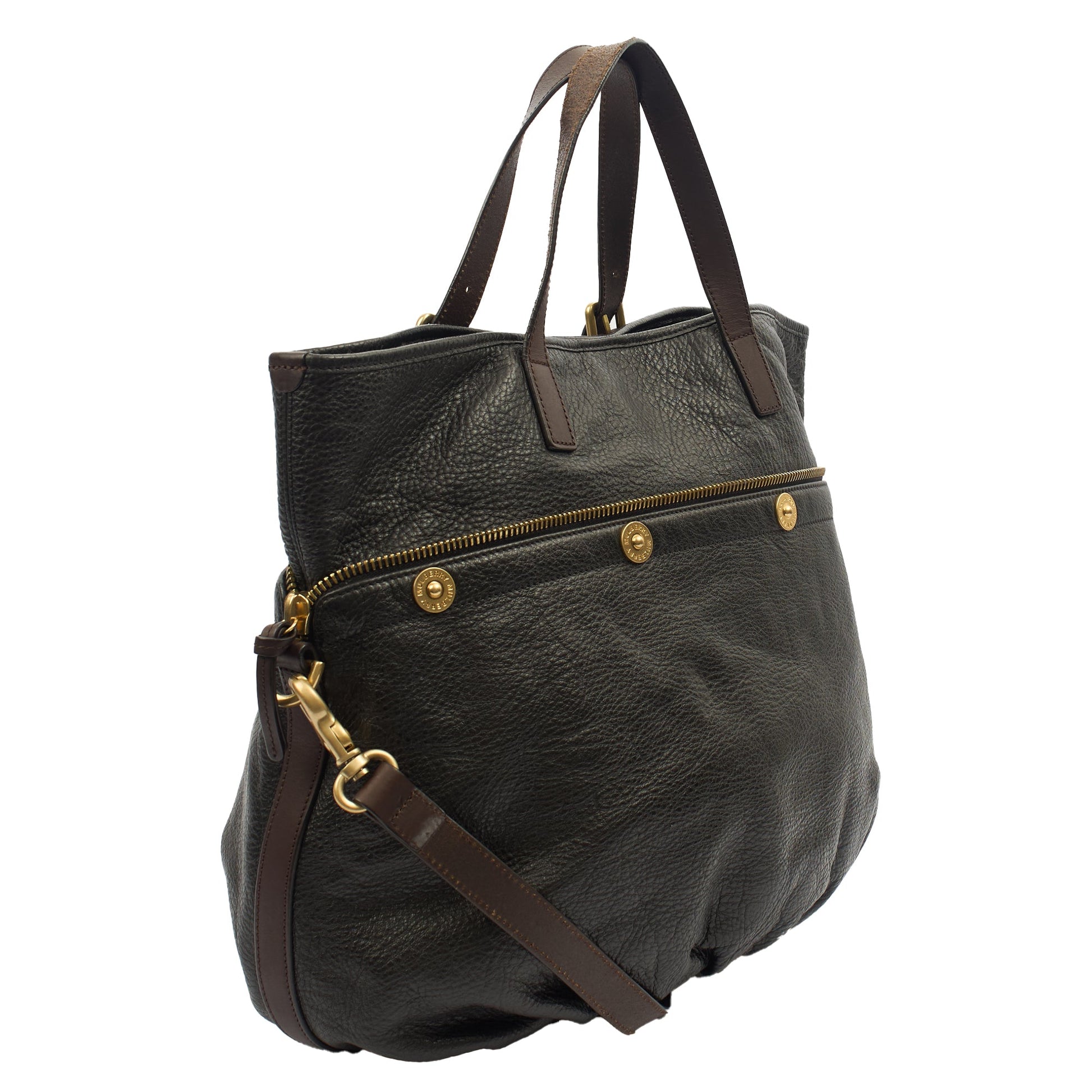 Mulberry Shoulder Bag Mitzy Tote in Black, Leather — Side View