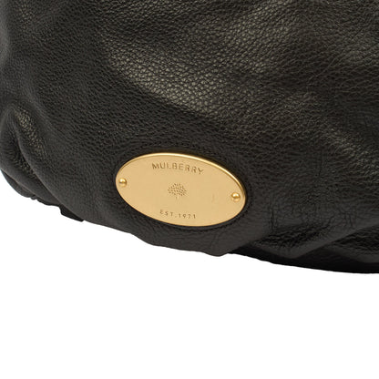 Mulberry Shoulder Bag Mitzy Tote in Black, Leather — Lifestyle View