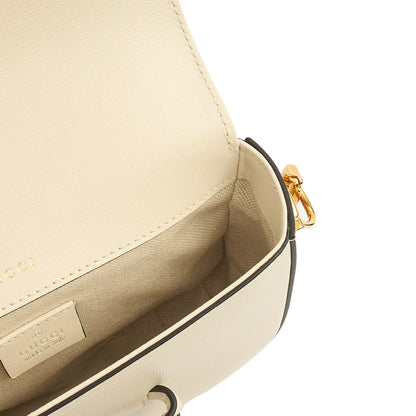Gucci Shoulder Bag 1955 Horsebit Shoulder Bag in White, Leather — Alternate View 14