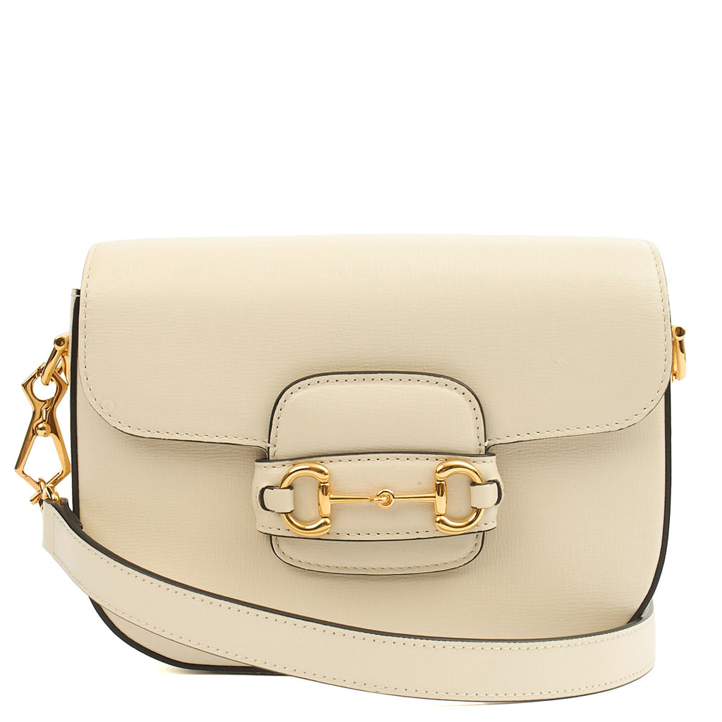 Gucci Shoulder Bag 1955 Horsebit Shoulder Bag in White, Leather — Alternate View 8