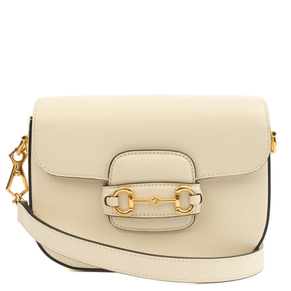 Gucci Shoulder Bag 1955 Horsebit Shoulder Bag in White, Leather — Alternate View 8
