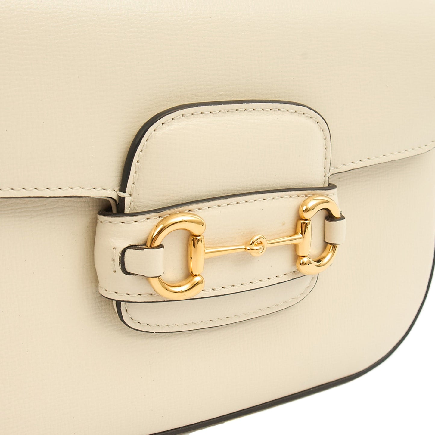 Gucci Shoulder Bag 1955 Horsebit Shoulder Bag in White, Leather — Alternate View 13