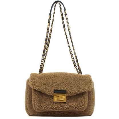 Fendi Cross Body Baguette in Neutral, Other — Detail View