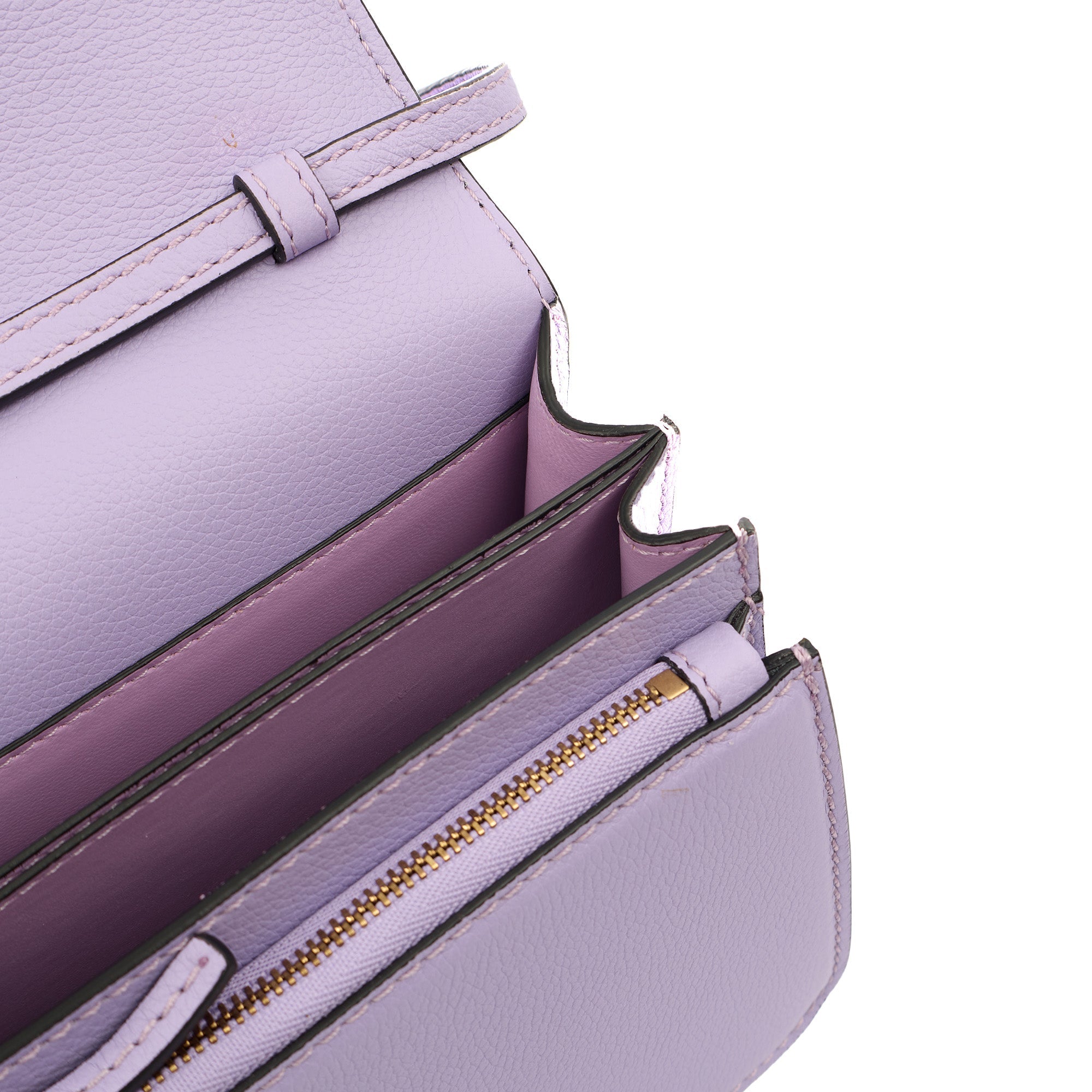 Versace Cross Body Shoulder Bag in Purple, Leather — Alternate View 8
