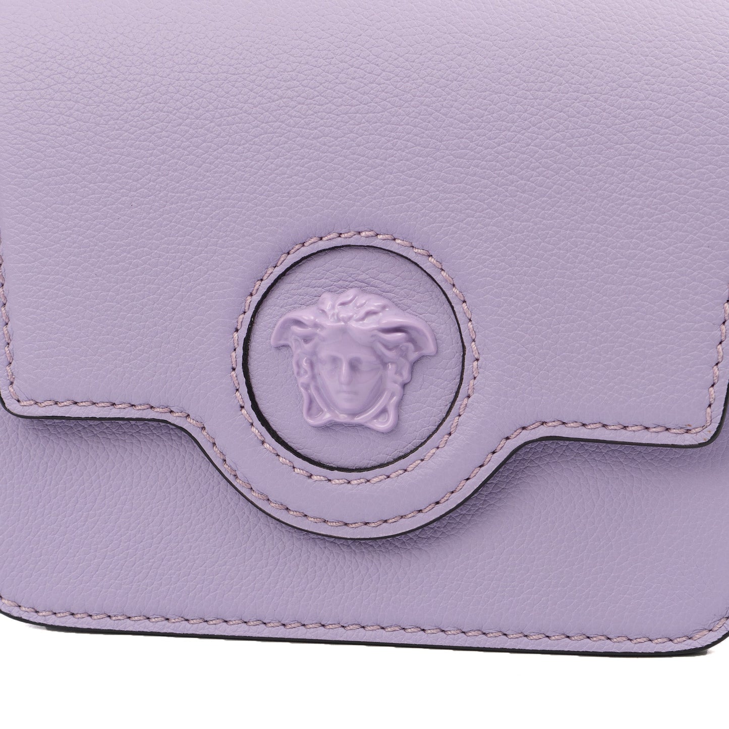 Versace Cross Body Shoulder Bag in Purple, Leather — Lifestyle View