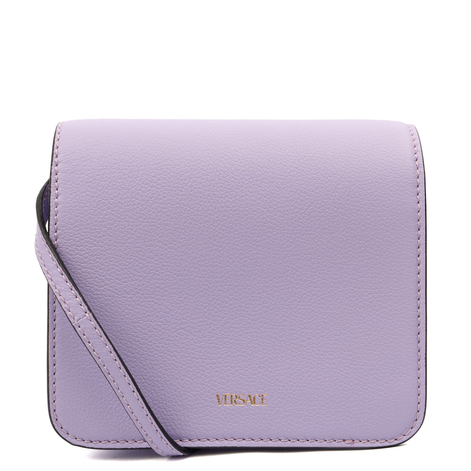 Versace Cross Body Shoulder Bag in Purple, Leather — Alternate View 12