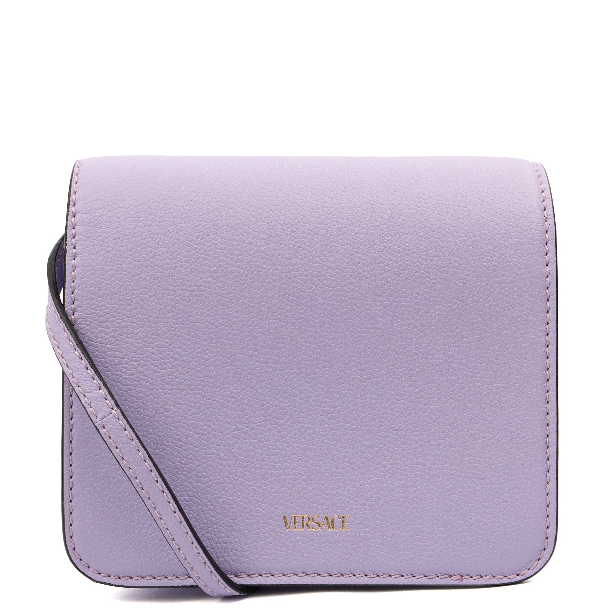 Versace Cross Body Shoulder Bag in Purple, Leather — Alternate View 12