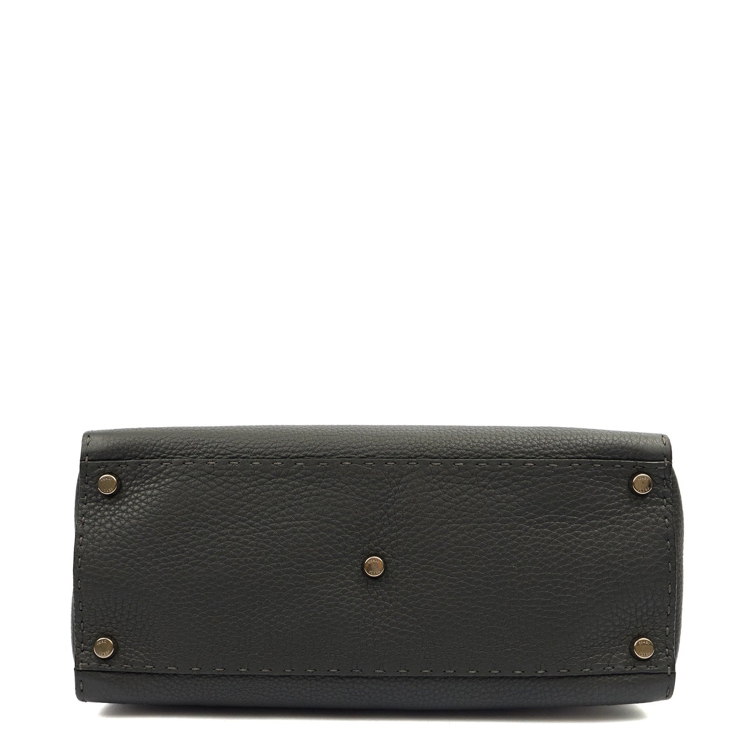 Fendi Tote Selleria Peekaboo in Grey, Leather — Top View