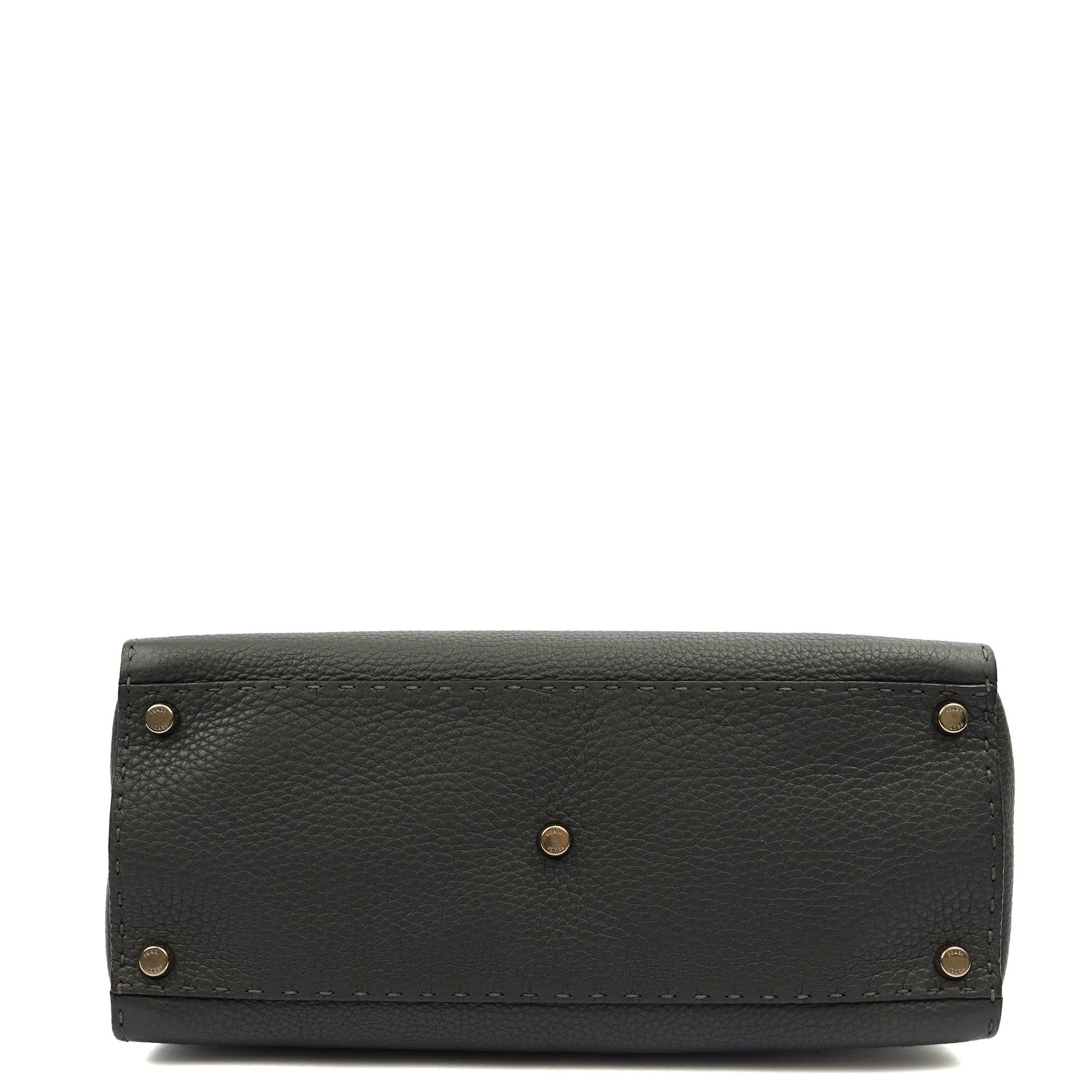 Fendi Tote Selleria Peekaboo in Grey, Leather — Alternate View 16