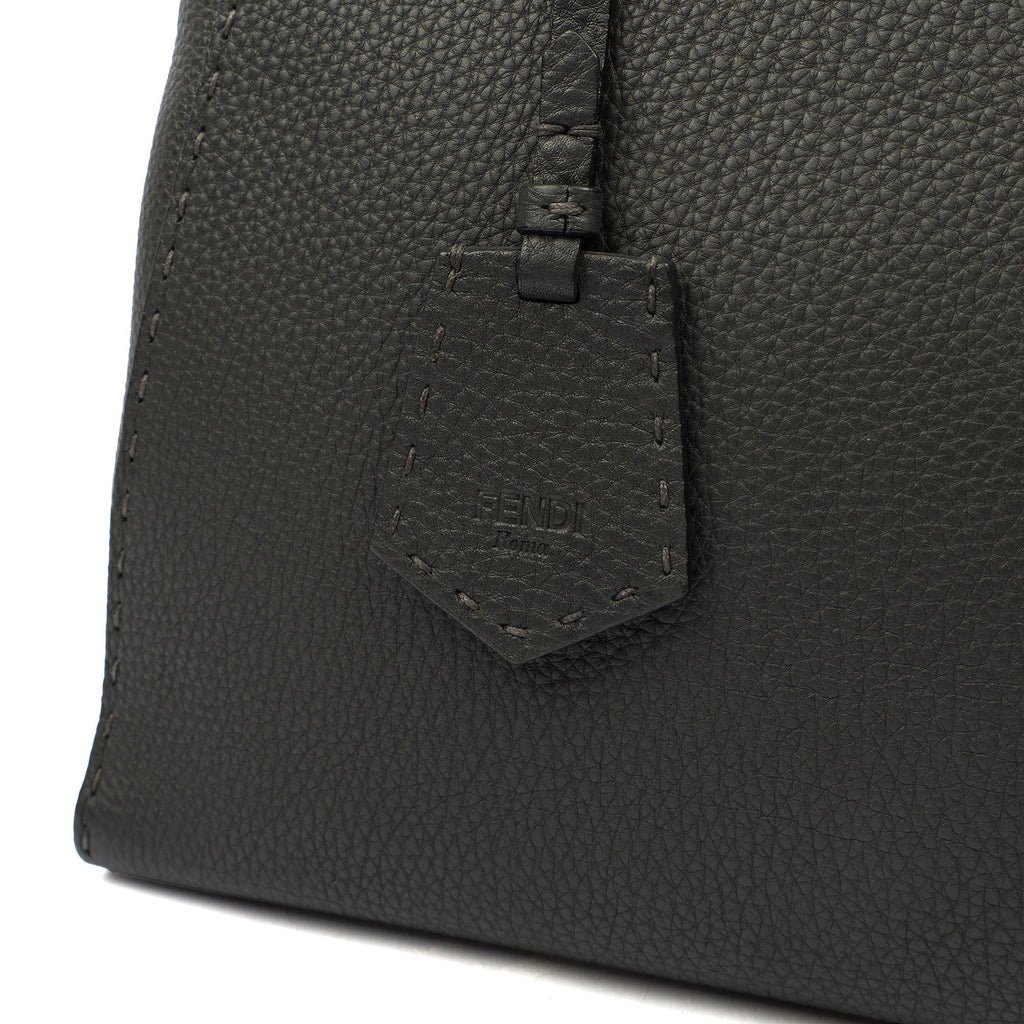 Fendi Tote Selleria Peekaboo in Grey, Leather — Lifestyle View
