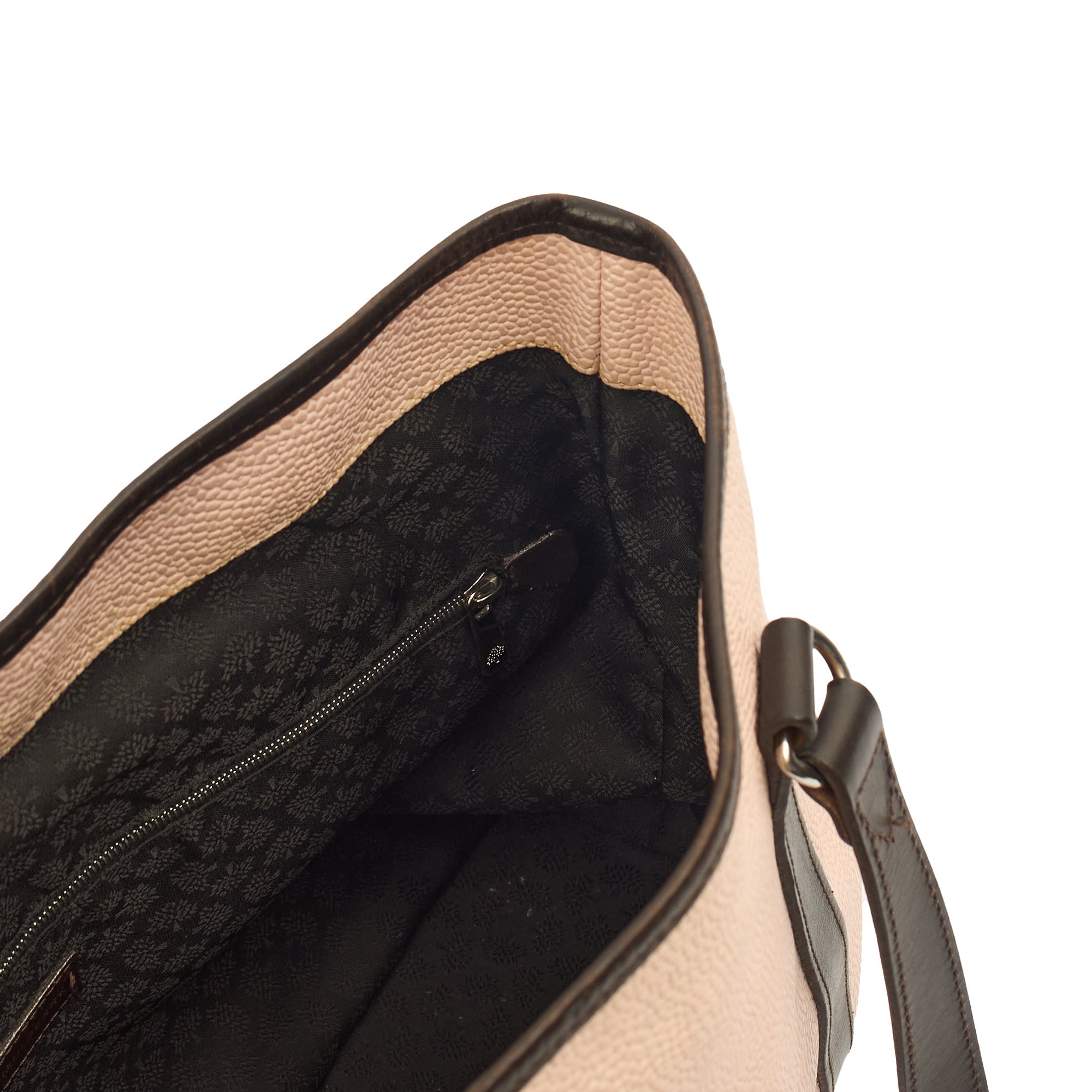 Mulberry Tote Vintage Tote  in Pink, Scotchgrain — Detail View
