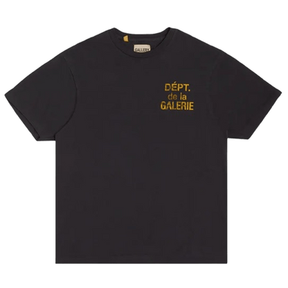 Gallery Dept. French Tee 'Washed Black' — XXS — Front View