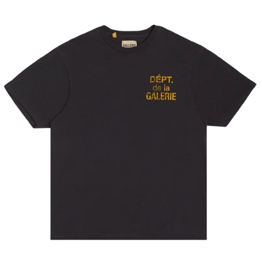 Gallery Dept. French Tee 'Washed Black' — XXS — Front View