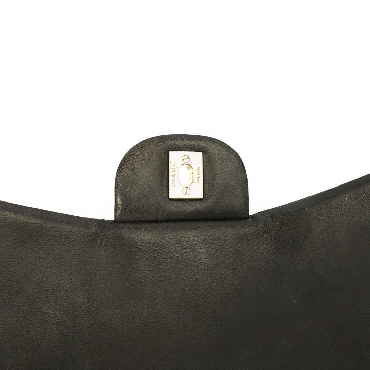 Chanel Shoulder Bag Classic Single Flap - Maxi in Black, Lambskin Leather — Alternate View 8