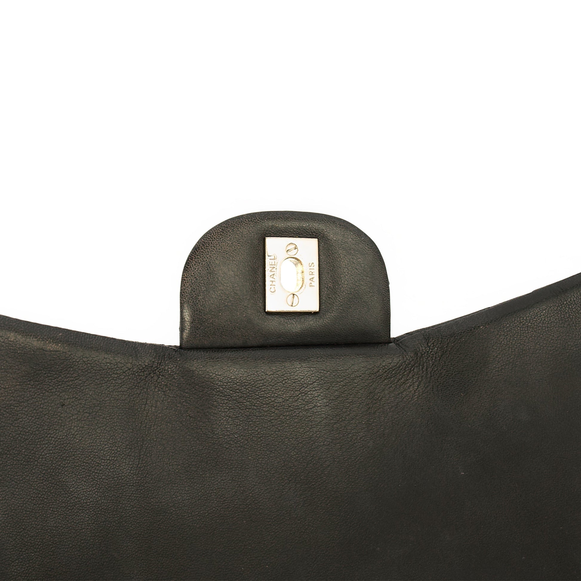 Chanel Shoulder Bag Classic Single Flap - Maxi in Black, Lambskin Leather — Alternate View 8