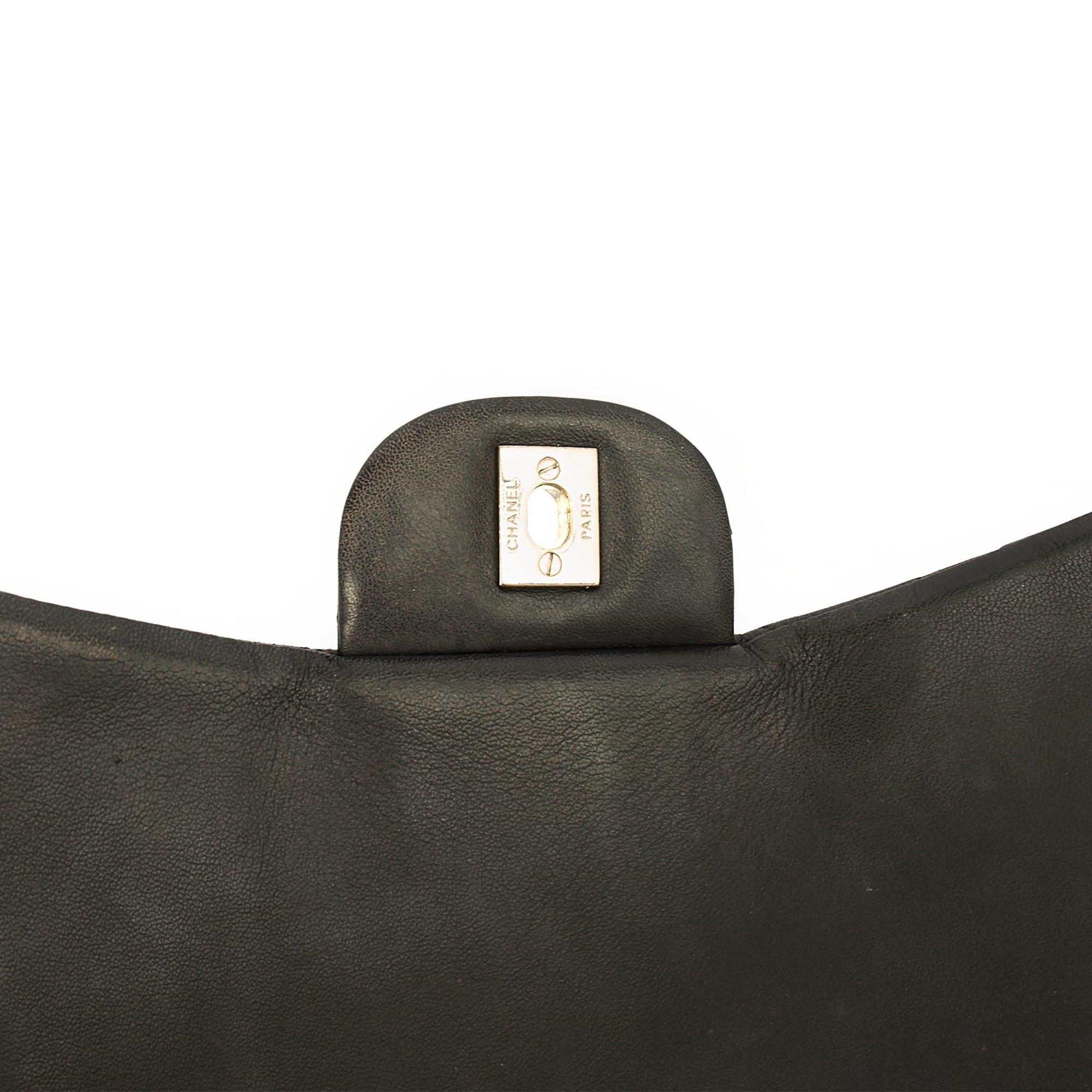 Chanel Shoulder Bag Classic Single Flap - Maxi in Black, Lambskin Leather — Alternate View 8