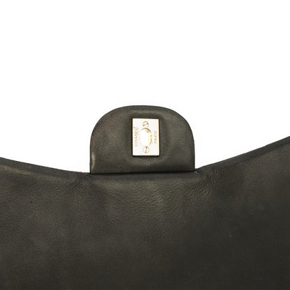 Chanel Shoulder Bag Classic Single Flap - Maxi in Black, Lambskin Leather — Alternate View 8