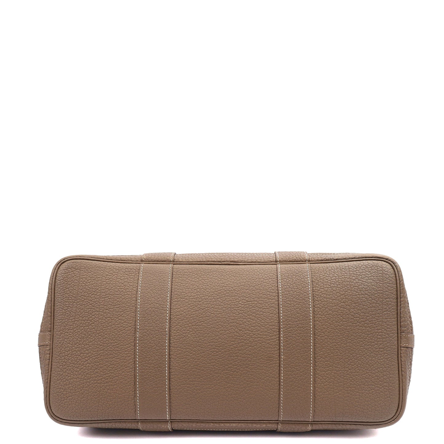 Hermes Garden Party 36 in Etoupe, Negonda Leather — Top View
