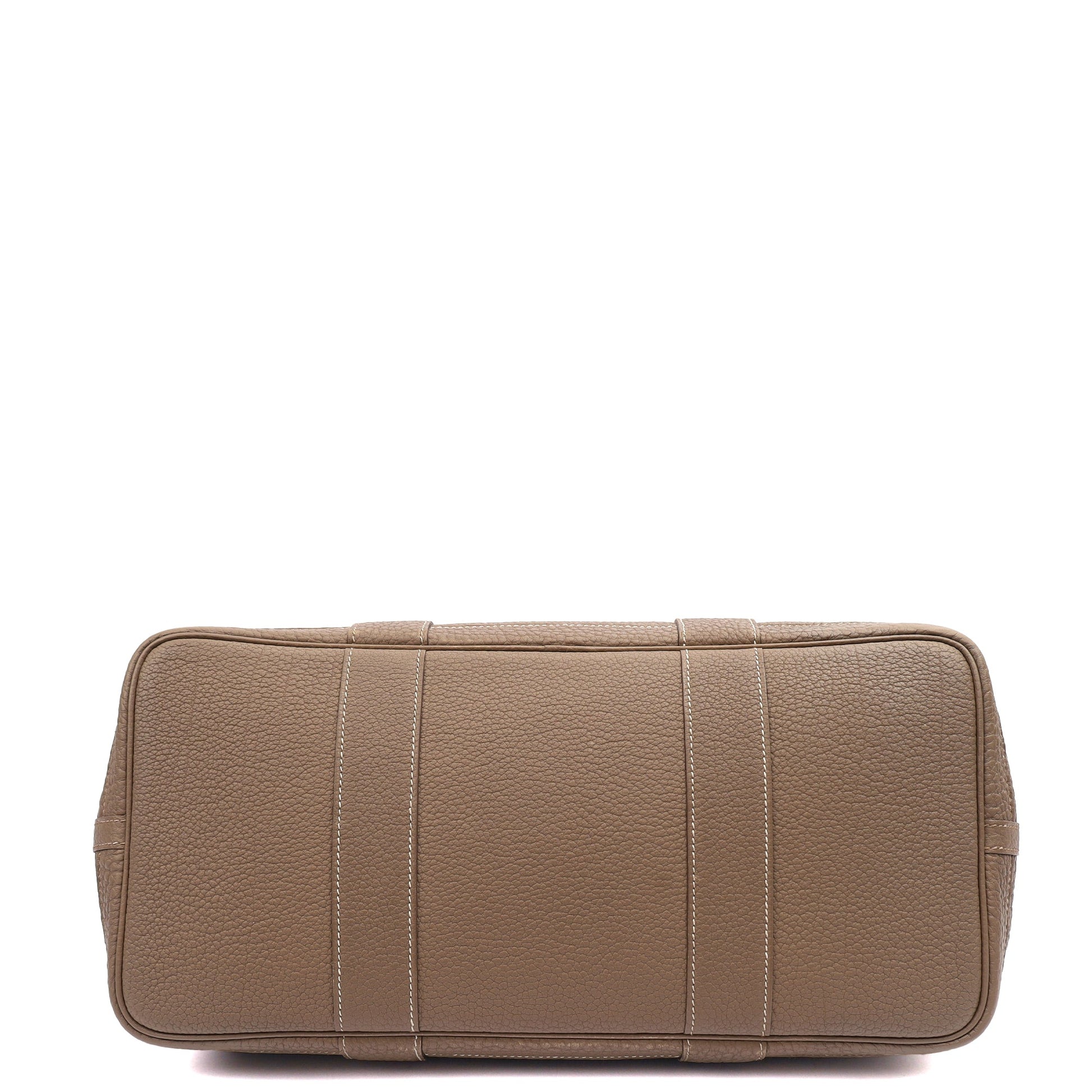 Hermes Garden Party 36 in Etoupe, Negonda Leather — Top View