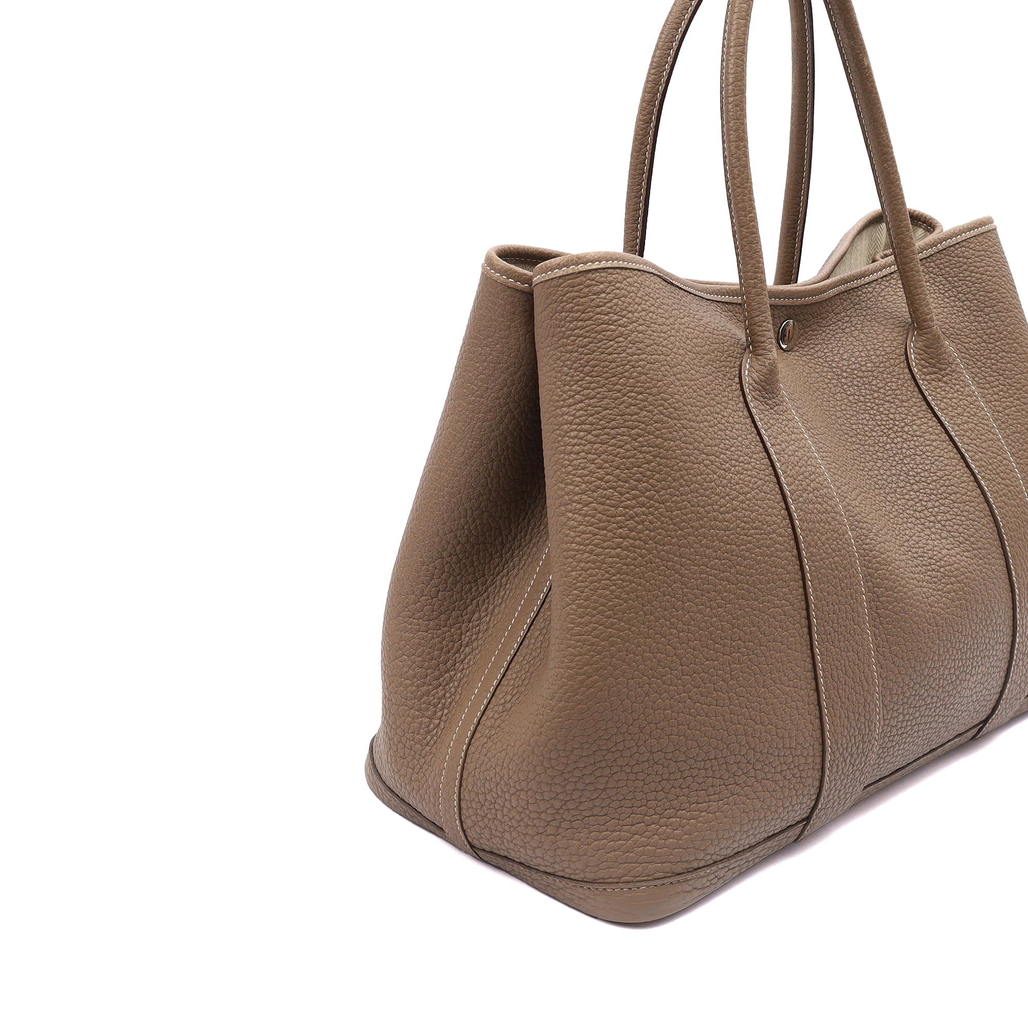 Hermes Garden Party 36 in Etoupe, Negonda Leather — Alternate View 7