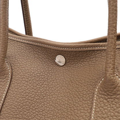 Hermes Garden Party 36 in Etoupe, Negonda Leather — Lifestyle View