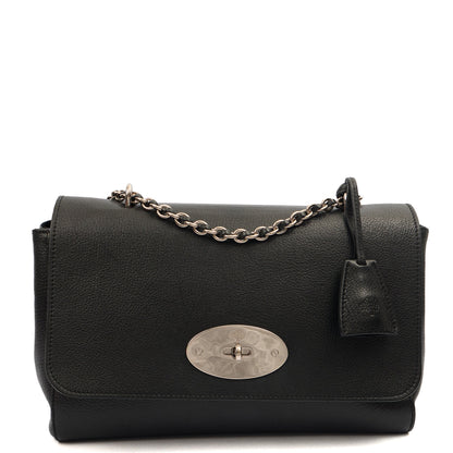 Mulberry Cross Body Lily - Large in Black, Leather — Front View