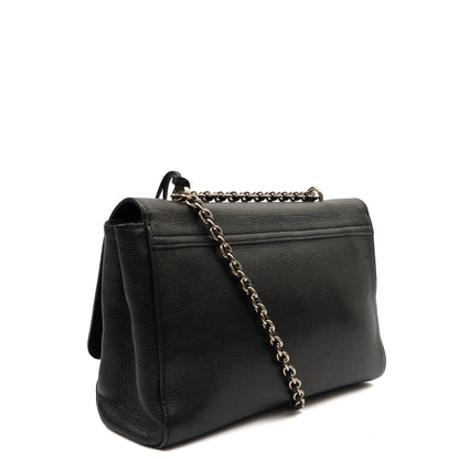 Mulberry Cross Body Lily - Large in Black, Leather — Back View