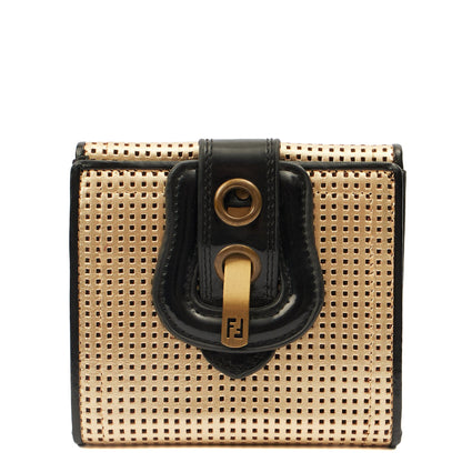 Fendi Wallet B Bag in Metallic, Leather — Alternate View 15