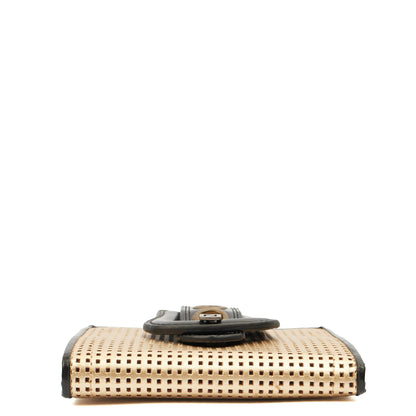 Fendi Wallet B Bag in Metallic, Leather — Top View