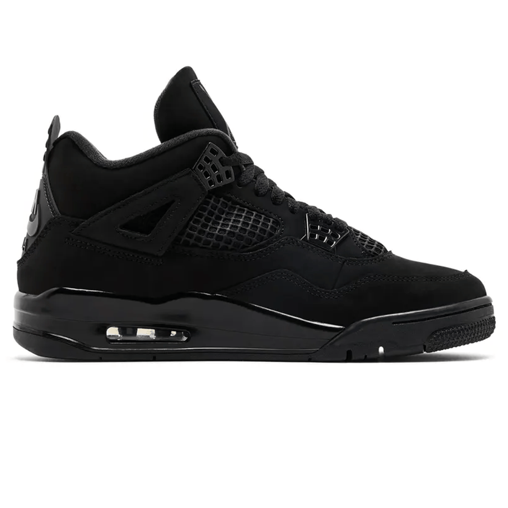 Air Jordan 4 Retro Black Cat 2025 — UK 3 | EU 35.5 | US 3.5 — Side View