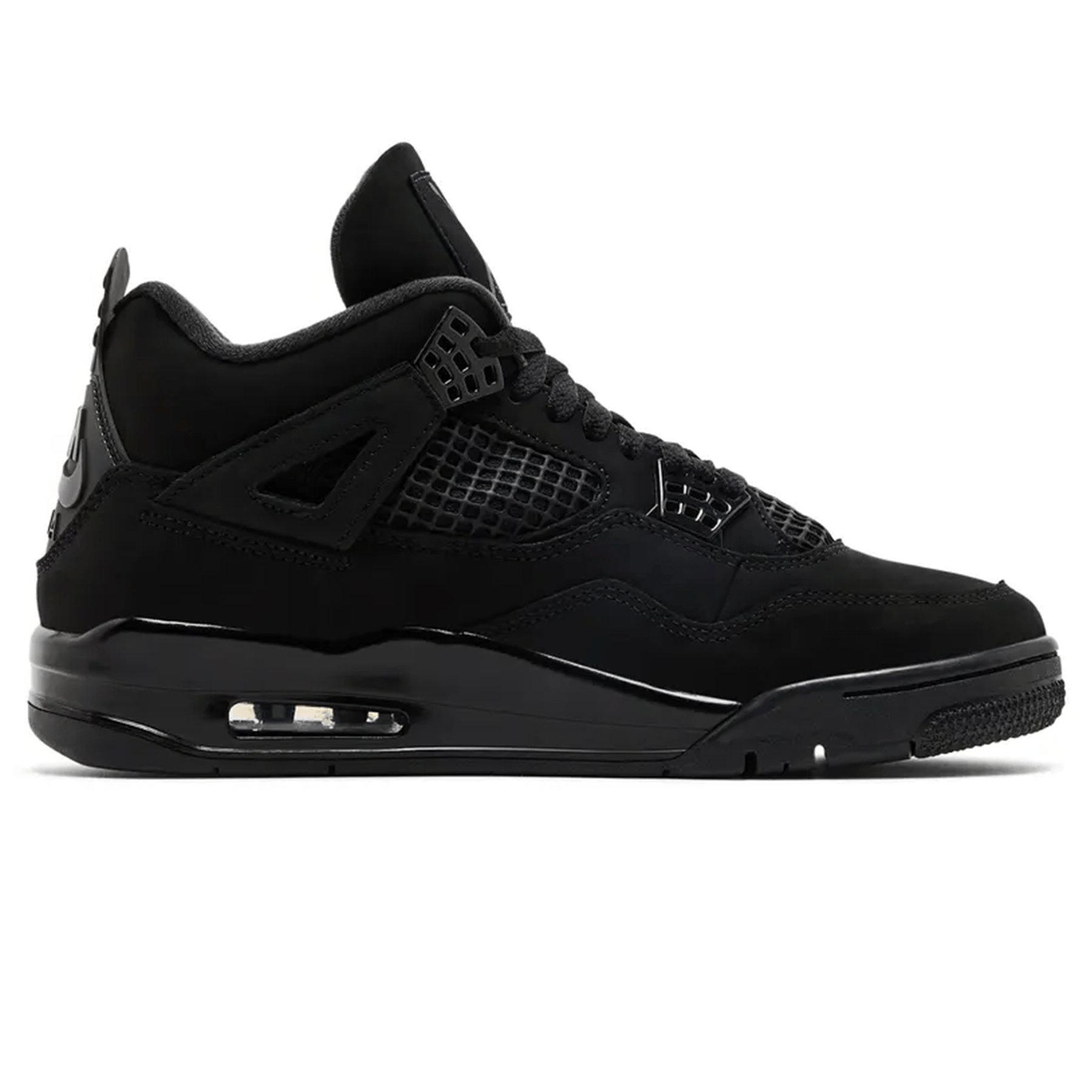 Air Jordan 4 Retro Black Cat 2025 — UK 3 | EU 35.5 | US 3.5 — Side View