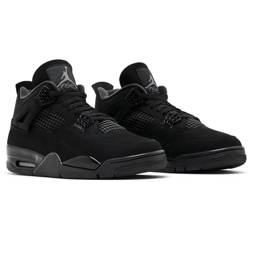 Air Jordan 4 Retro Black Cat 2025 — UK 3 | EU 35.5 | US 3.5 — Back View