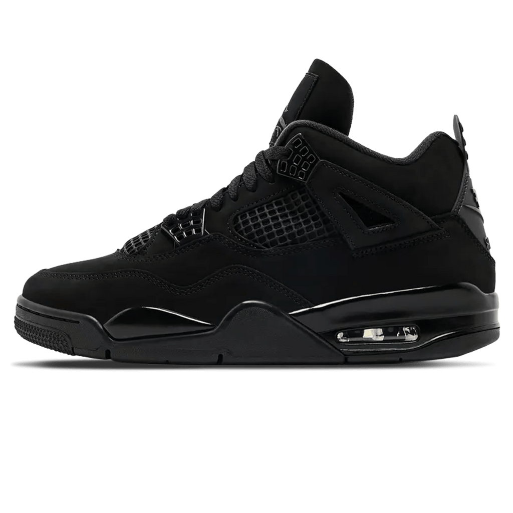 Air Jordan 4 Retro Black Cat 2025 — UK 3 | EU 35.5 | US 3.5 — Front View