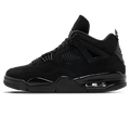 Air Jordan 4 Retro Black Cat 2025 — UK 3 | EU 35.5 | US 3.5 — Front View