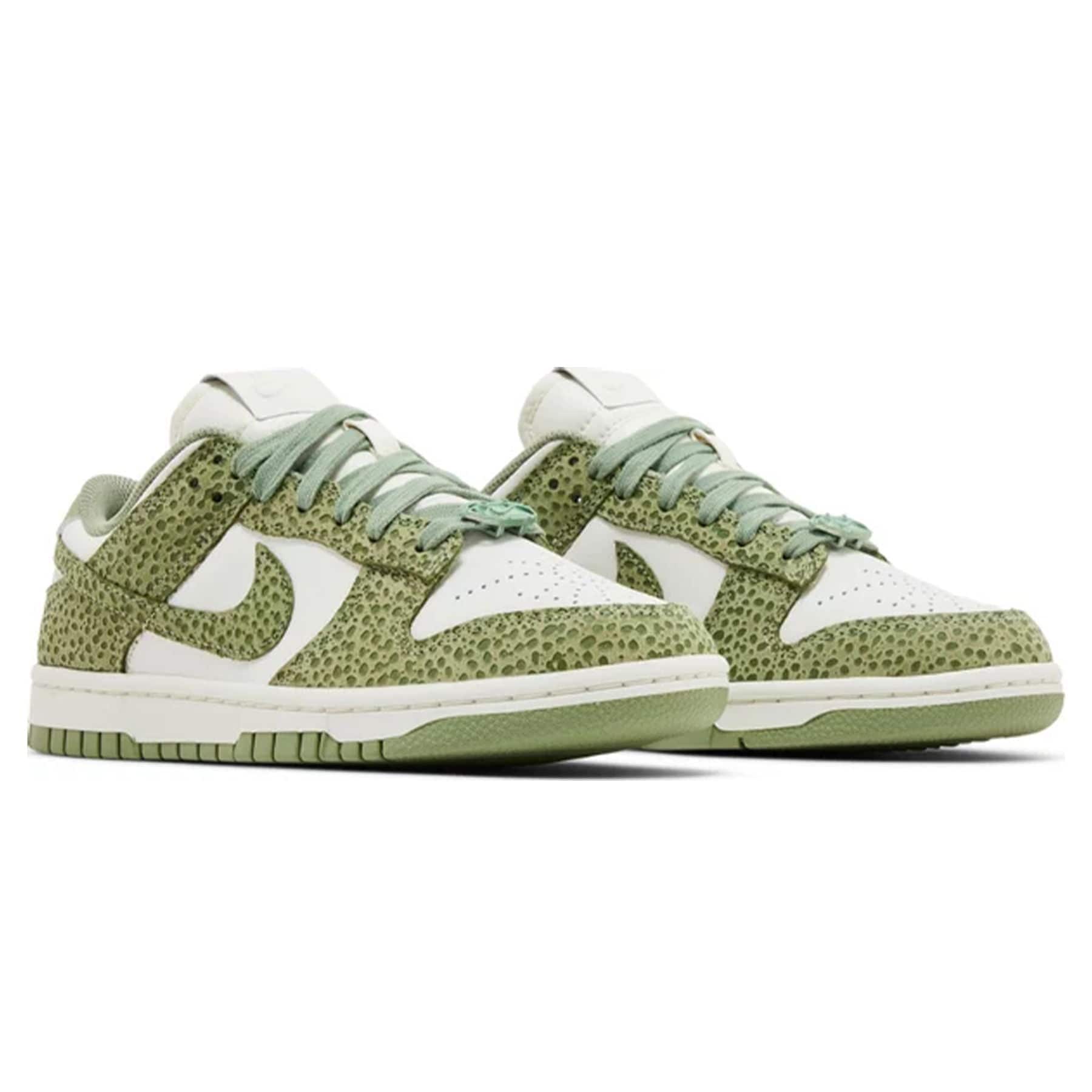 Nike Dunk Low Wmns 'Safari Print Pack - Honeydew' — UK 2.5 | EU 35.5 | US 5 — Back View