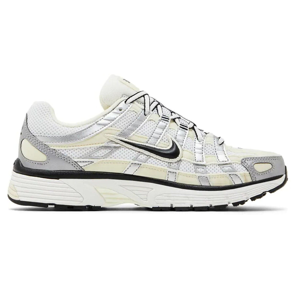 Nike P-6000 Wmns 'Coconut Milk Metallic Silver' — UK 2.5 | EU 35.5 | US 5 — Back View
