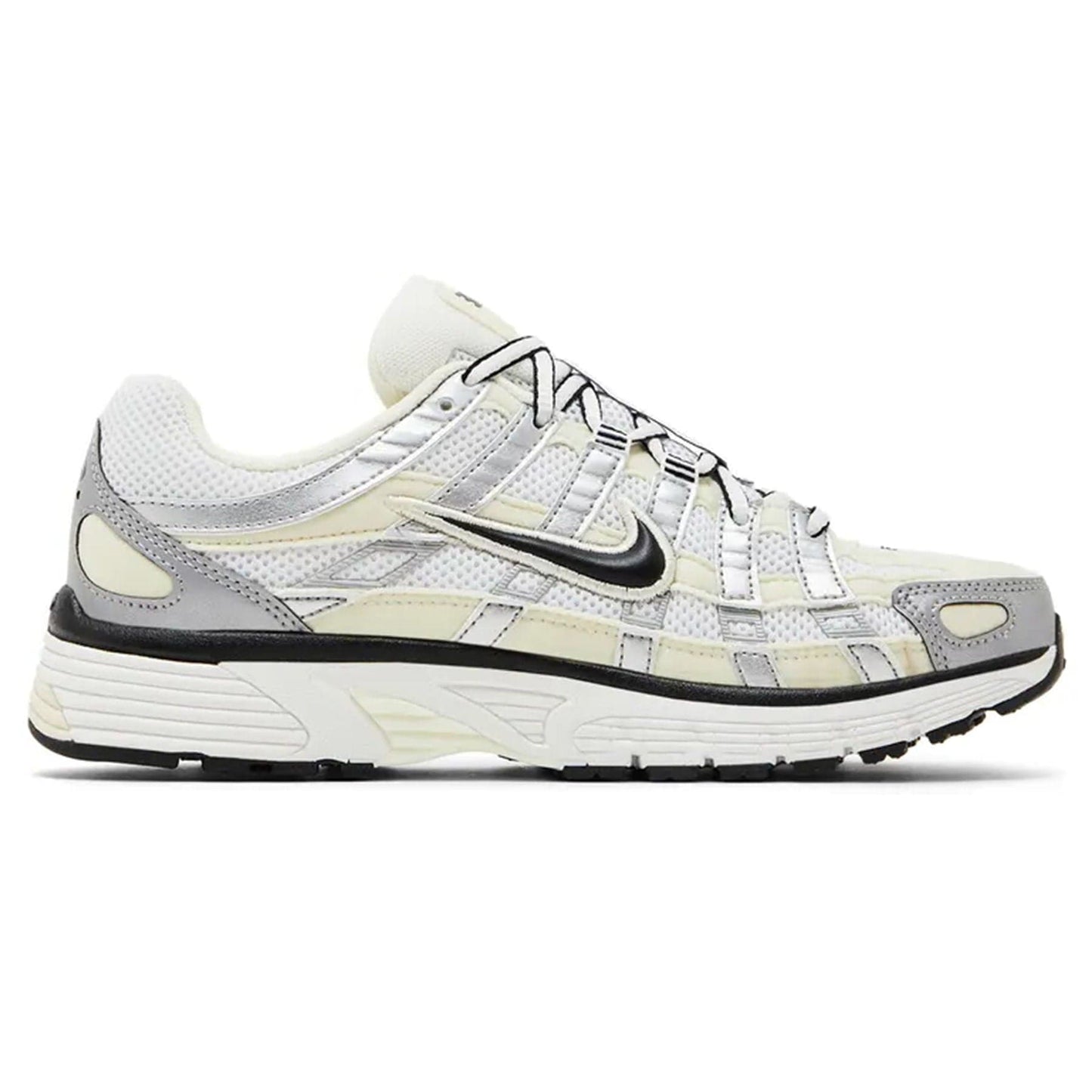 Nike P-6000 Wmns 'Coconut Milk Metallic Silver' — UK 2.5 | EU 35.5 | US 5 — Back View