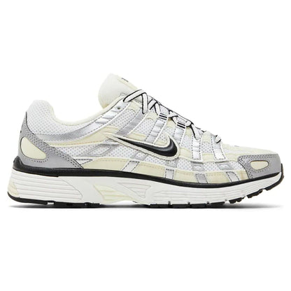 Nike P-6000 Wmns 'Coconut Milk Metallic Silver' — UK 2.5 | EU 35.5 | US 5 — Back View