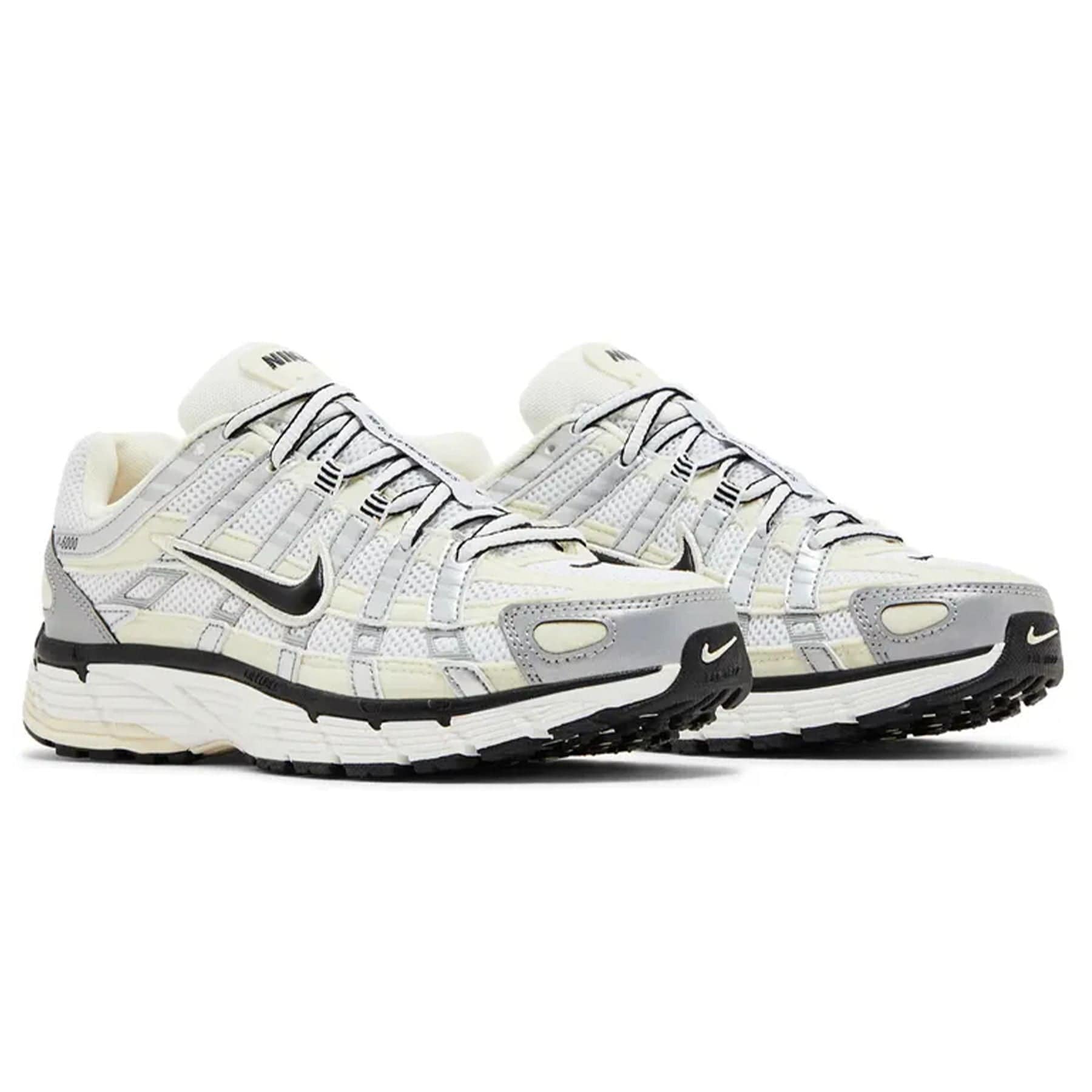 Nike P-6000 Wmns 'Coconut Milk Metallic Silver' — UK 2.5 | EU 35.5 | US 5 — Side View