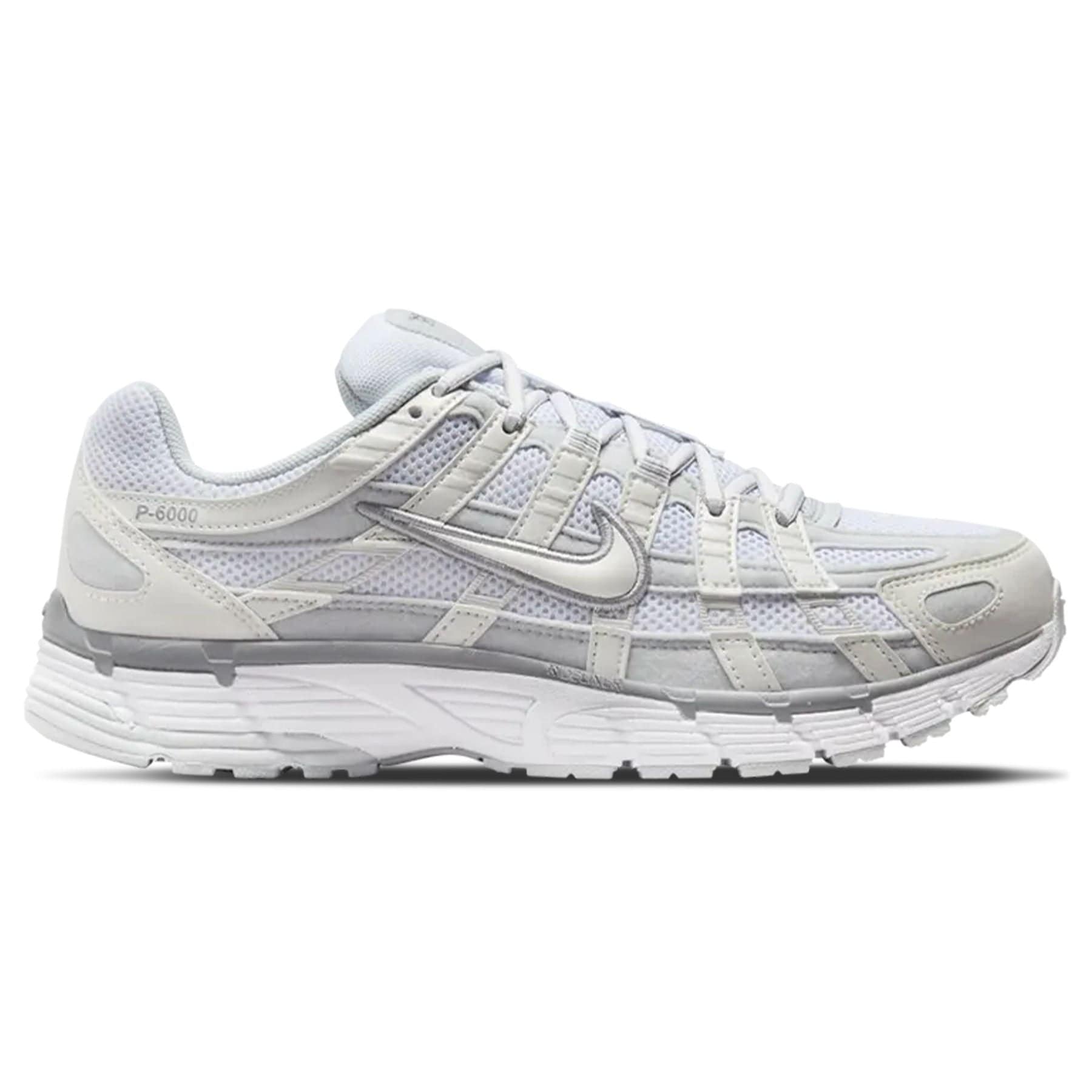 Nike P-6000 Wmns 'Metallic Summit White' — UK 2.5 | EU 35.5 | US 5 — Side View