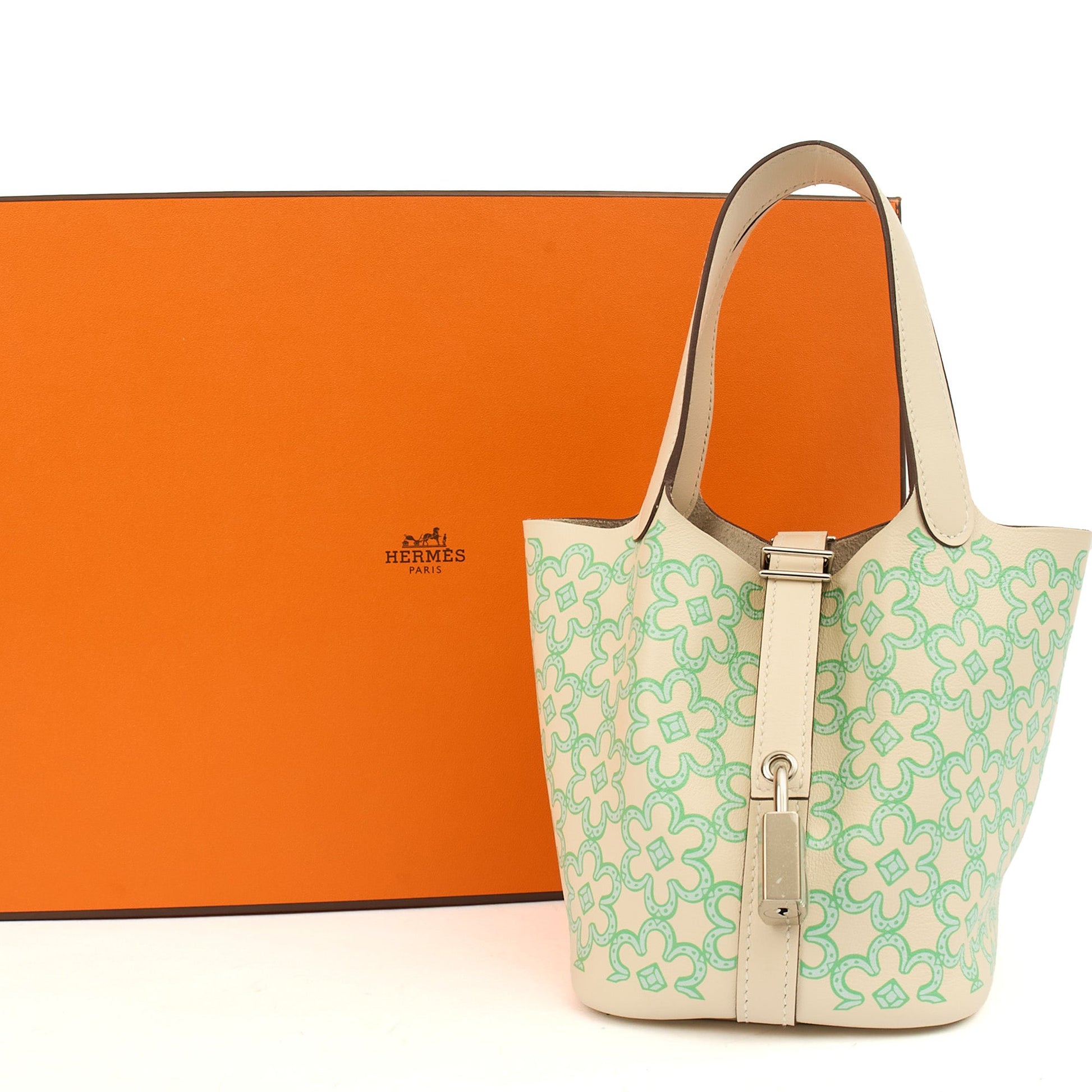 Hermes Mini Bag Picotin - Micro in Nata, Swift Leather — Alternate View 10