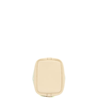 Hermes Mini Bag Picotin - Micro in Nata, Swift Leather — Top View