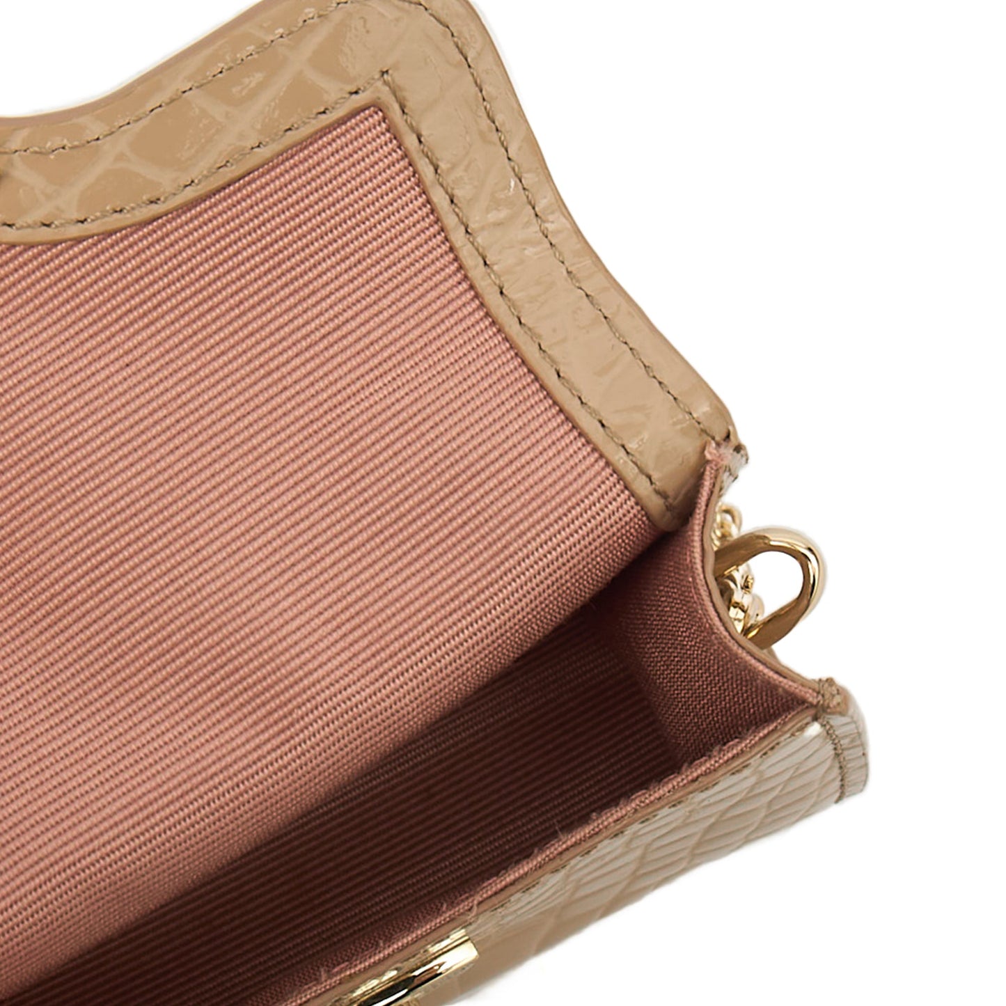 Aspinal of London Mini Bag Mayfair - Mini in Neutral, Exotic Effect Leather — Alternate View 7