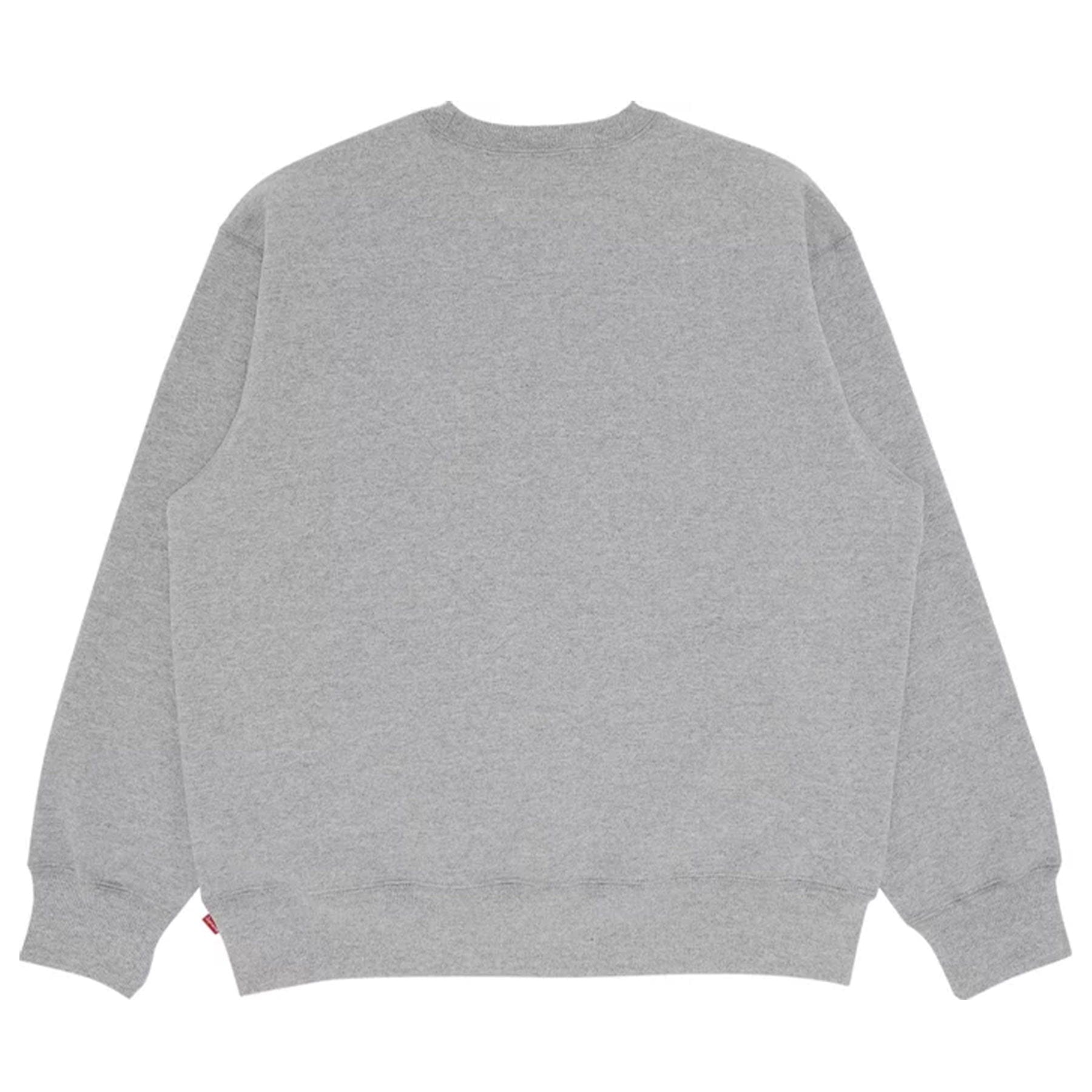 Supreme Box Logo Crewneck 'Heather Grey' (FW22) — XXS — Side View