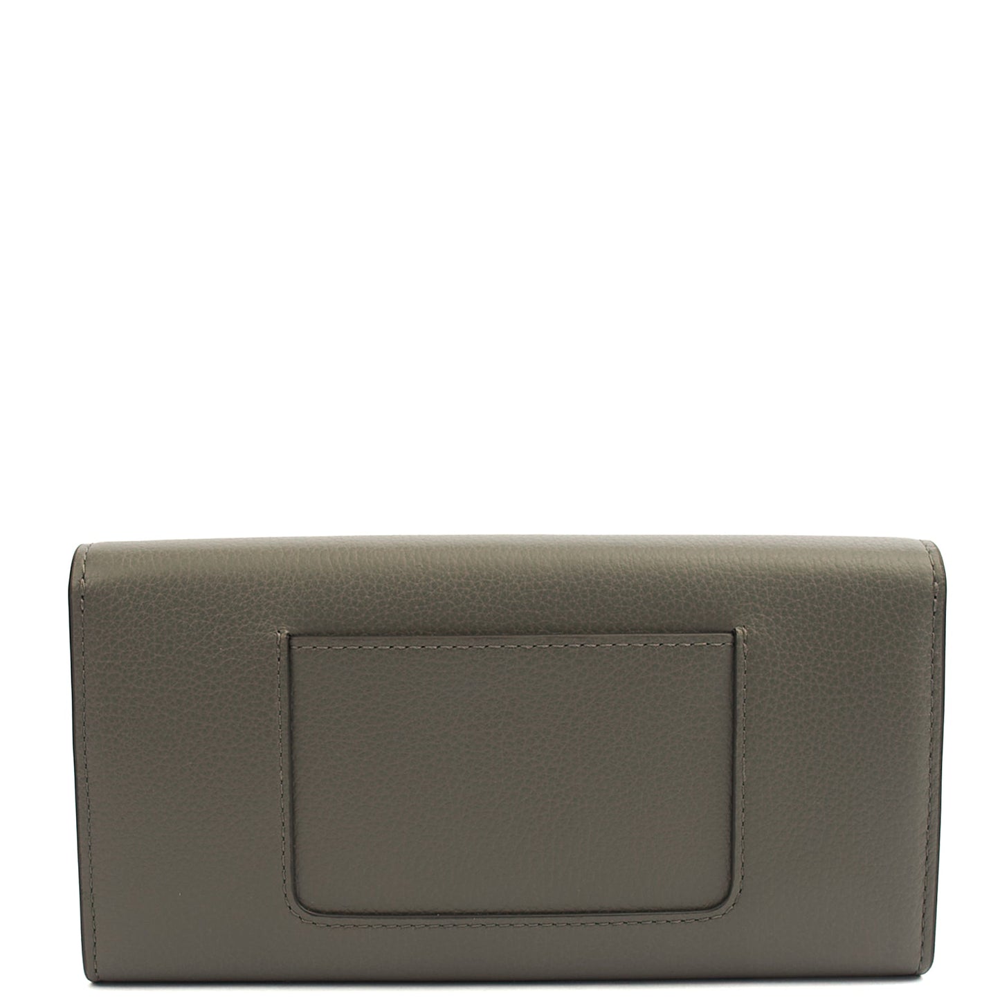 Mulberry Wallet Darley Wallet in Grey, Calfskin Leather — Back View