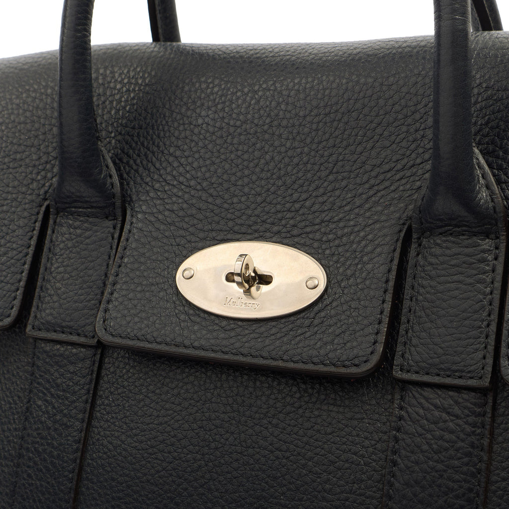 Mulberry Backpack Bayswater Backpack in Navy, Calfskin Leather — Lifestyle View